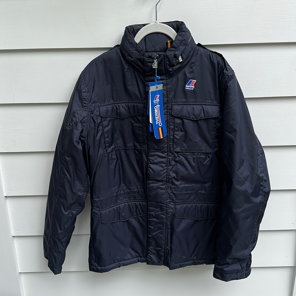 NWT K•Way jacket size 14 years navy